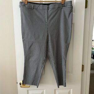 Lane Bryant Black and White Checkered Pants